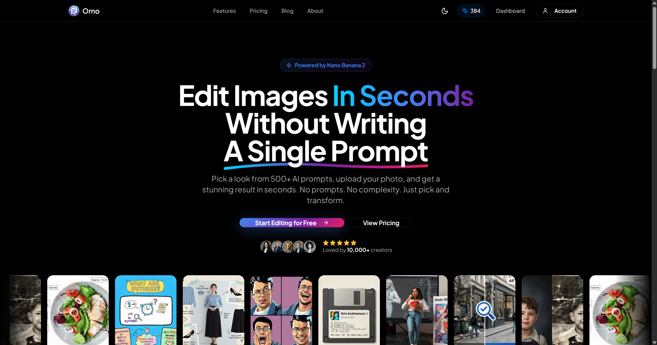 Orno Editor Interface